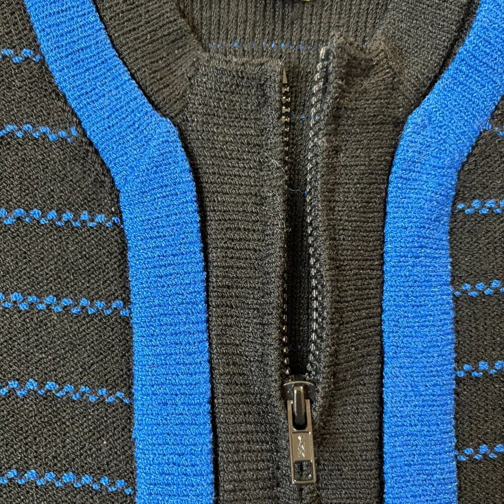 Vintage Knits By Raul Blanco Hand Loomed Knit Zip Sweater Jacket Timeless - Picture 2 of 9